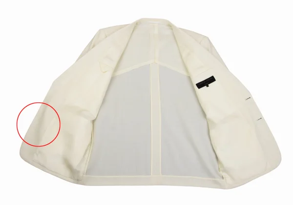 COMME des GARCONS HOMME Logo Lapel-button Design Wool Jacket K-160583_013