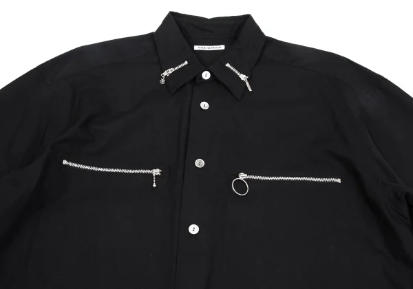 TOKIO KUMAGAI Zipper Design Long Sleeve Shirt K-160586_002