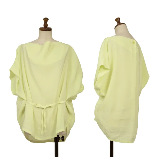 ISSEY MIYAKE Waist Cord Short Sleeve Blouse & Volume Shorts K-160600_002