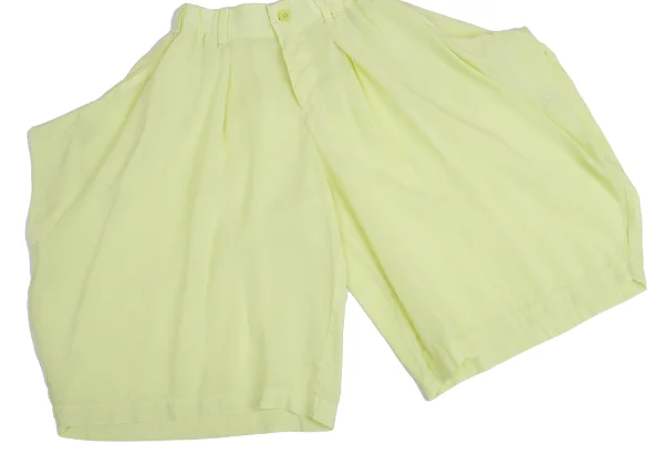 ISSEY MIYAKE Waist Cord Short Sleeve Blouse & Volume Shorts K-160600_015