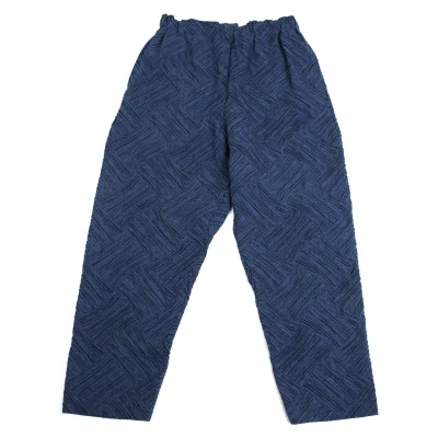 ISSEY MIYAKE Rhombus Switching Jacquard Pants
