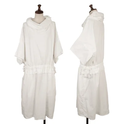 ISSEY MIYAKE High-neck Waist Cord Short Sleeve Dress