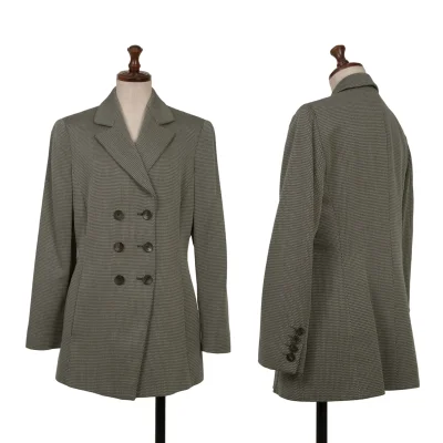 ARMANI COLLEZIONI Wool Double Button Design Woven Jacket