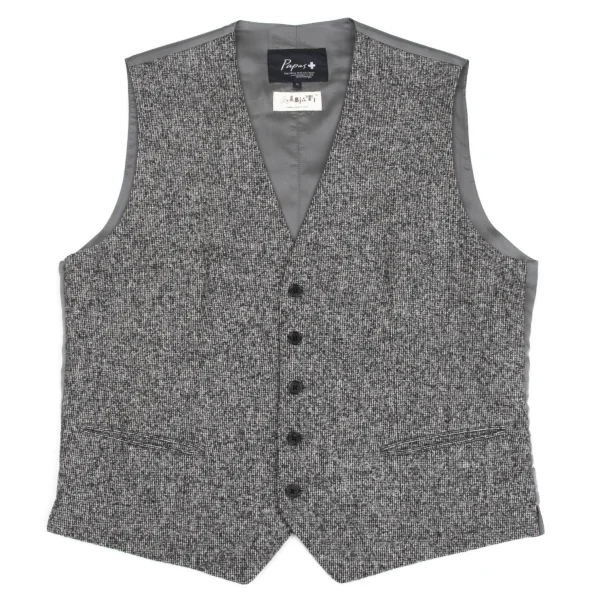 Papas+ SOLBIATI Wool Vest Grey L K-160629_001