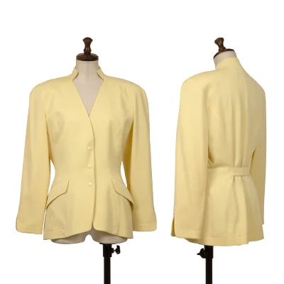 Thierry Mugler Switching Wool Snap Buttons Jacket
