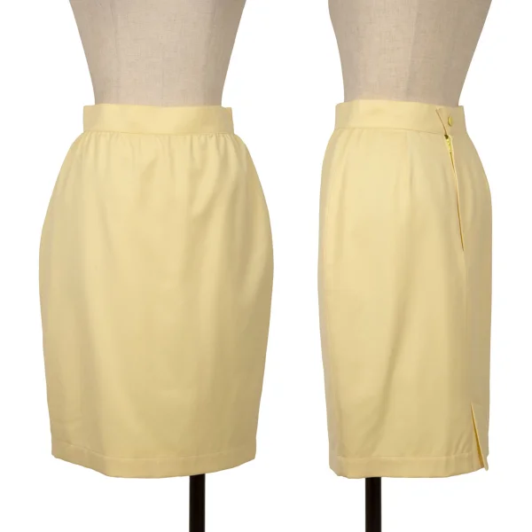 Thierry Mugler Wool Skirt Yellow 63-90 K-160647_001