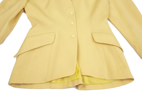 Thierry Mugler Switching Wool Snap Buttons Jacket & Skirt K-160648_007