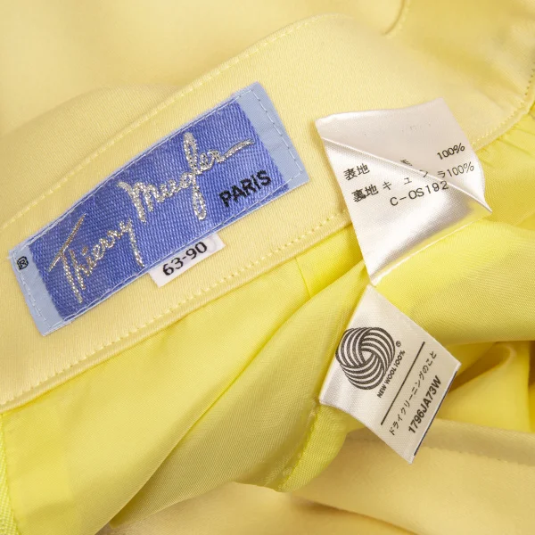 Thierry Mugler Switching Wool Snap Buttons Jacket & Skirt K-160648_020