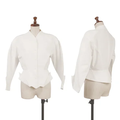 Thierry Mugler Cotton Switching Design Snap Button Jacket