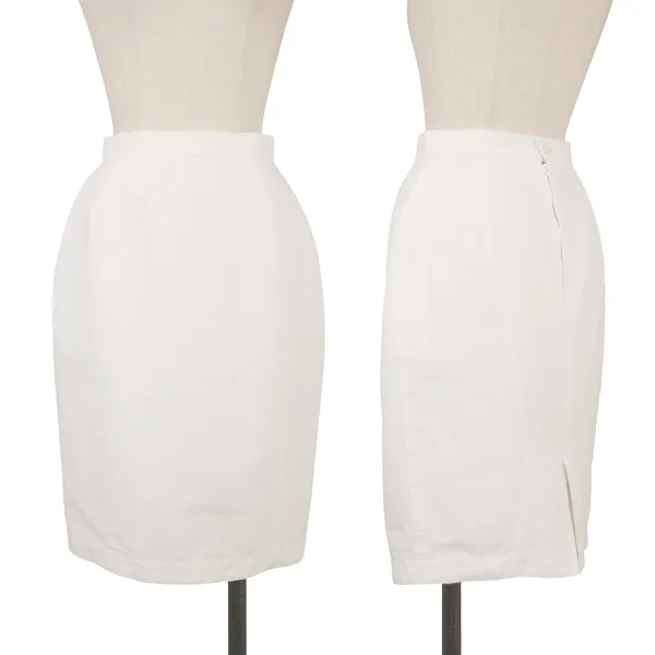 Thierry Mugler Cotton Skirt White 63-90 K-160654_001