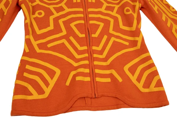 Thierry Mugler Cotton Geometric Pigment Print Jacket K-160660_012
