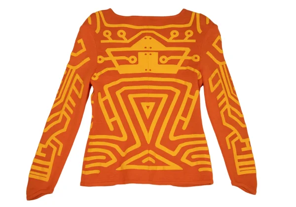 Thierry Mugler Cotton Geometric Pigment Print Jacket K-160660_014