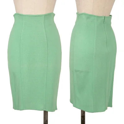 Thierry Mugle Switching Design Knit Skirt