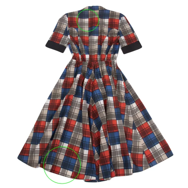 Thierry Mugler Checker Shirt Dress K-160664_011