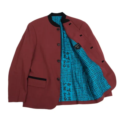 Jean Paul GAULTIER HOMME Lining Printed Stand Collar Jacket