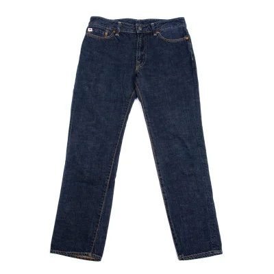 45rpm 45R Leather Logo Patch Denim Pants
