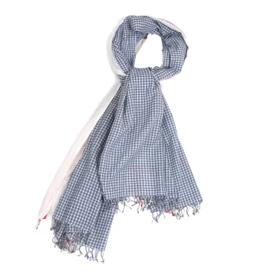45rpm 45R Check Pattern Fringe Stole
