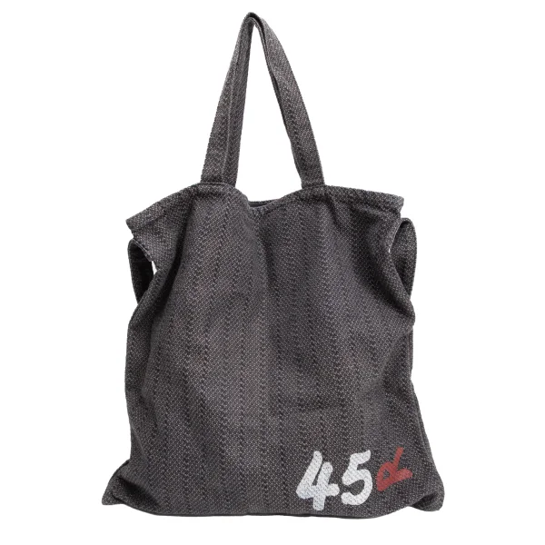 45rpm 45R Indigo Dyed Logo Print 2way Tote Bag K-160716_002