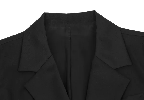 Y's Wool Gaba Hem Frill Jacket K-160722_004