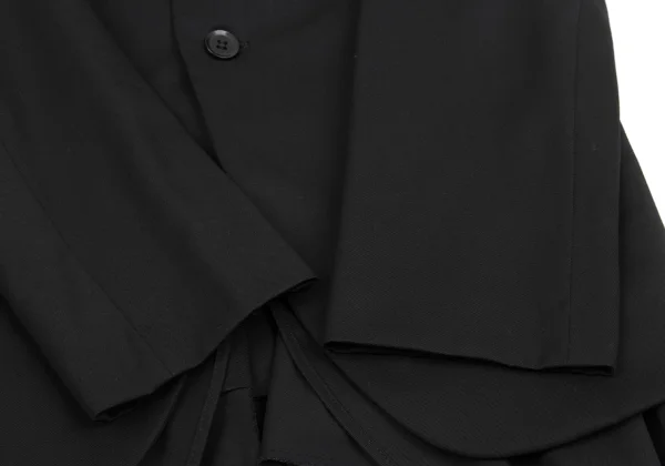 Y's Wool Gaba Hem Frill Jacket K-160722_008