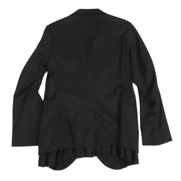 Y's Wool Gaba Hem Frill Jacket K-160722_015