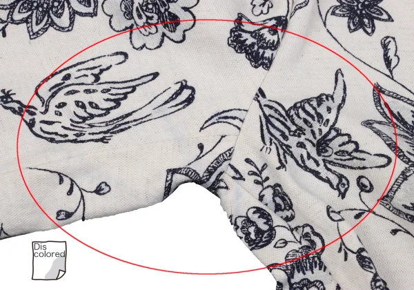 Y's Cotton Linen Floral Sketch Print Jacket K-160726_005