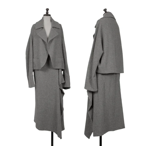 Y's Wool Silk Tweed Jacket K-160727_014