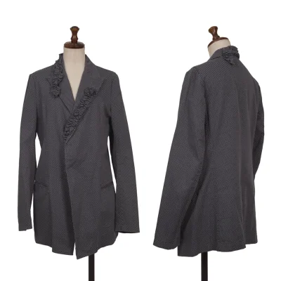 Y's  Frill Pin Dot Jacket