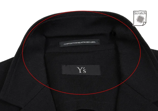 Y's Wool Rayon 2B Jacket K-160731_005