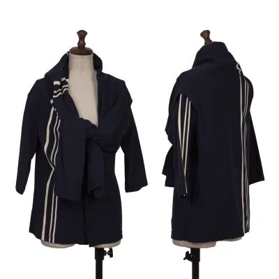 Y's Knot Design 3/4Sleeves Knit Cardigan