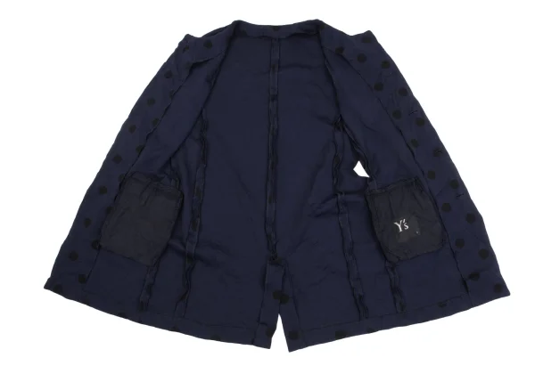 Y's Dot Wrinkled Long Jacket K-160735_014