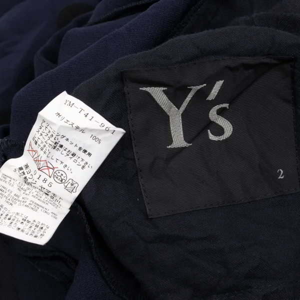 Y's Dot Wrinkled Long Jacket K-160735_020