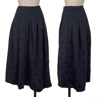 Y's Dot Wrinkled Tuck Skirt