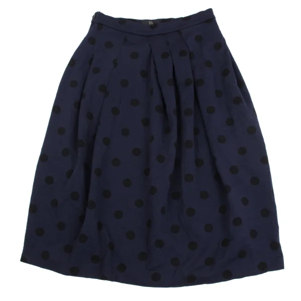Y's Dot Wrinkled Tuck Skirt K-160736_002
