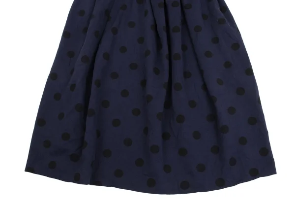 Y's Dot Wrinkled Tuck Skirt K-160736_006
