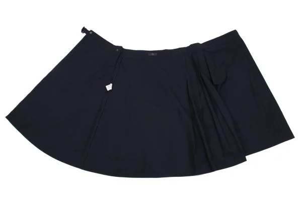 Y's Cotton Rayon Side Pleats Wrap Skirt K-160738_012