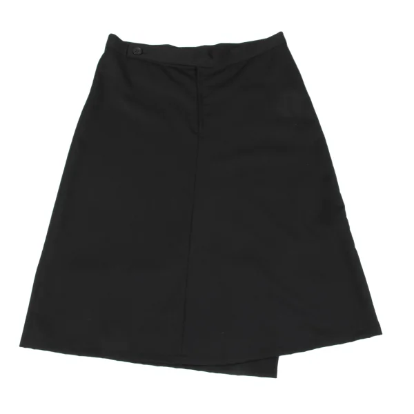 Y's Wool Gaba Back Frill Skirt K-160739_002