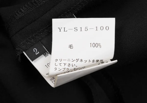 Y's Wool Gaba Back Frill Skirt K-160739_014