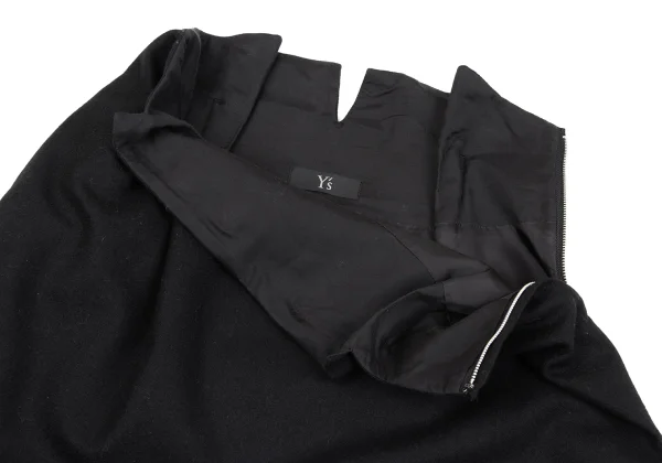 Y's Wool Blend Brushed Skirt K-160740_005