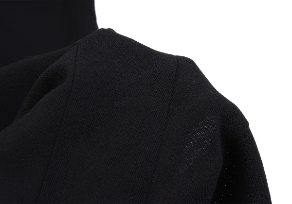 Yohji Yamamoto FEMME Sheer Wool Buttonless Long Jacket K-160744_015