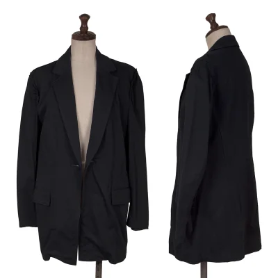Yohji Yamamoto NOIR Poly Cotton Shoulder Puckering Jacket