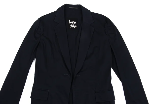 Yohji Yamamoto NOIR Poly Cotton Shoulder Puckering Jacket K-160745_003