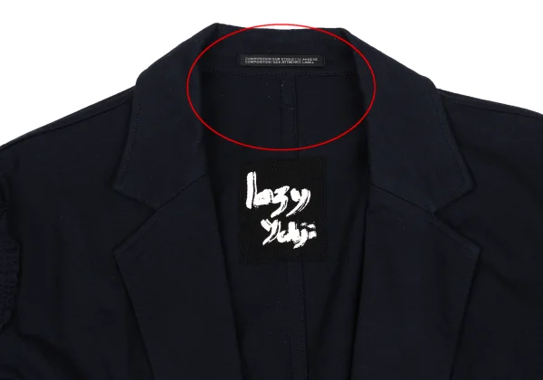 Yohji Yamamoto NOIR Poly Cotton Shoulder Puckering Jacket K-160745_004