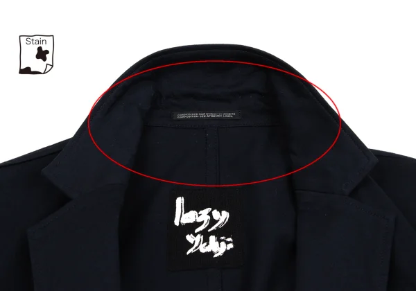 Yohji Yamamoto NOIR Poly Cotton Shoulder Puckering Jacket K-160745_005