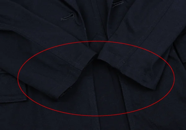 Yohji Yamamoto NOIR Poly Cotton Shoulder Puckering Jacket K-160745_008