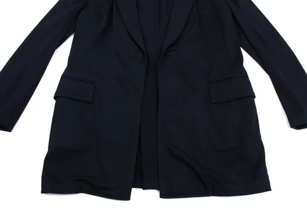 Yohji Yamamoto NOIR Poly Cotton Shoulder Puckering Jacket K-160745_010