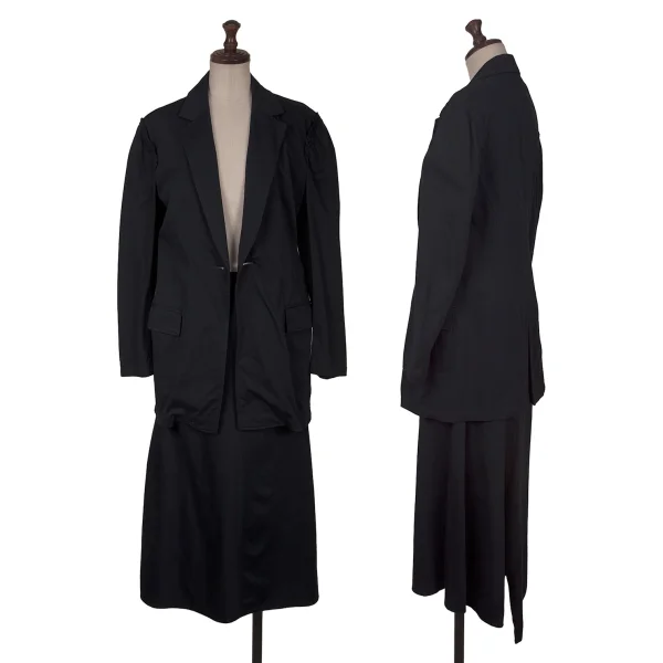 Yohji Yamamoto NOIR Poly Cotton Front Pocket Skirt K-160746_013