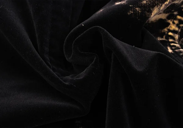ohji Yamamoto NOIR Bleached Velvet Peak Lapel Jacket K-160748_015