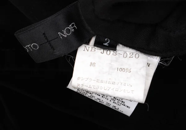 ohji Yamamoto NOIR Bleached Velvet Peak Lapel Jacket K-160748_018