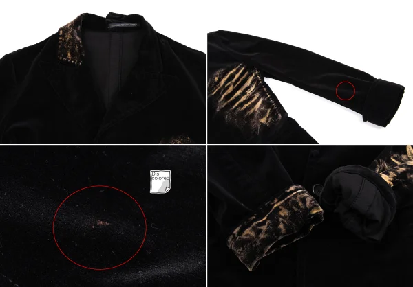 Yohji Yamamoto NOIR Bleached Velvet Jacket & Skirt K-160750_005